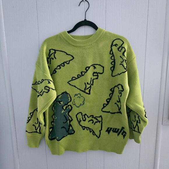 Aelfric Eden Dinosaur Knit Sweater XL – Y2K, Streetwear, Playful, Statement - Picture 1 of 12